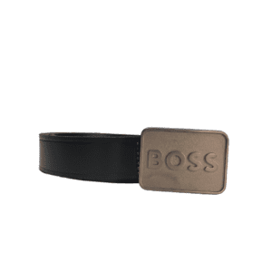 Boss leather belt