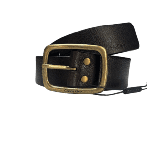 CALVIN KLEIN JEANS CASUAL LETHER BELT “BLACK”